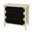 3 Drawer Buffet With Hand - Woven Rope Decorated Drawers And Adjustable Shelves For Living Room, Modern Look, Natural Color, Particle Board + Build, Wall Anchoring Precautions Room Kitchen Sideboard