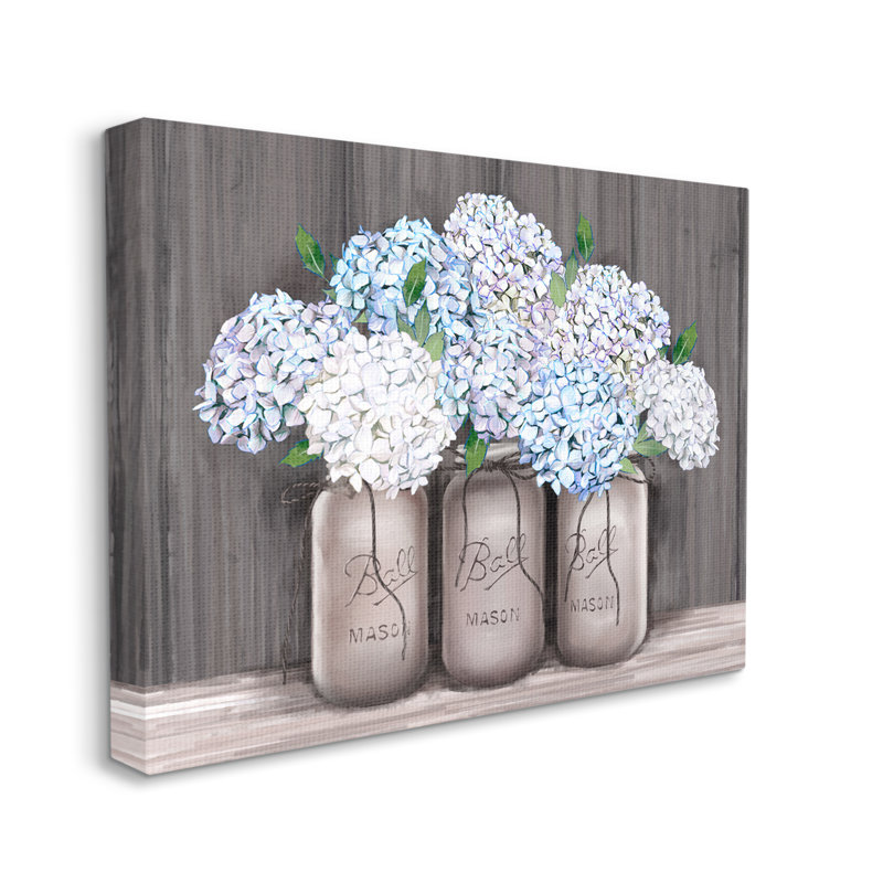 Pot à fleurs Mason rustic Farmhouse par Ziwei Li, H 36 po x l 48 po x P 1,5 po, Toile tendue