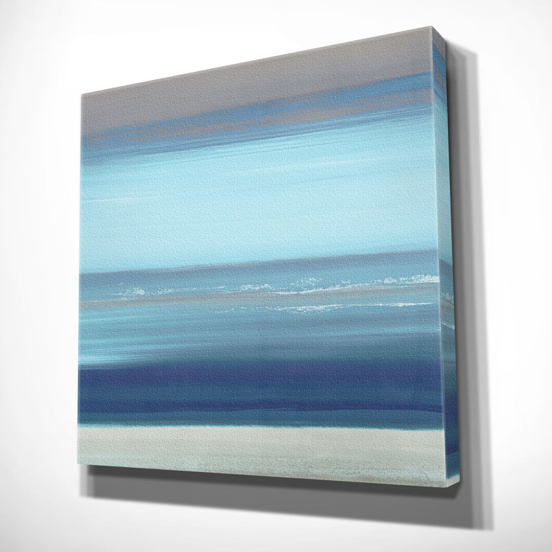 « par the sea ii », peinture, H 40 po x l 40 po x P 1,5 po, Toile tendue