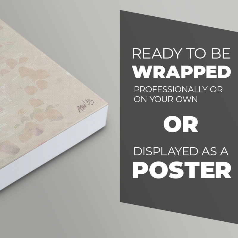 Bord de lac coloré - impression sur toile seulement - non encadrée, H 60 po x l 40 po