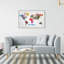 Hipster Mapa Mundi - impression sur toile tendue-67049757-67049758