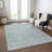 Machine Washable Indoor/Outdoor Xhevrie Turquoise Rug-1942648908