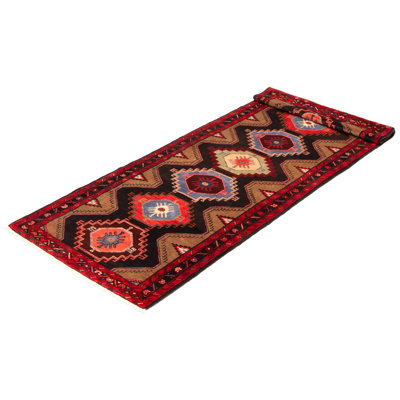 Tapis noir Konya Anatolian 3 pi 4 po x 9 pi 9 po