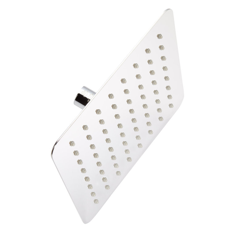Signature Hardware 8" Modern Square Rainfall Shower Head with Rounded Corners  2.5 gpm