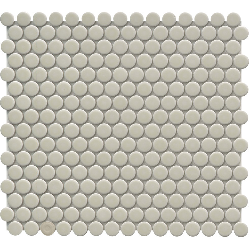 Savvy 11 in. x 12 in. Glossy Porcelain Floor and Wall Tile (14.61 sq. ft./Case), Oat 