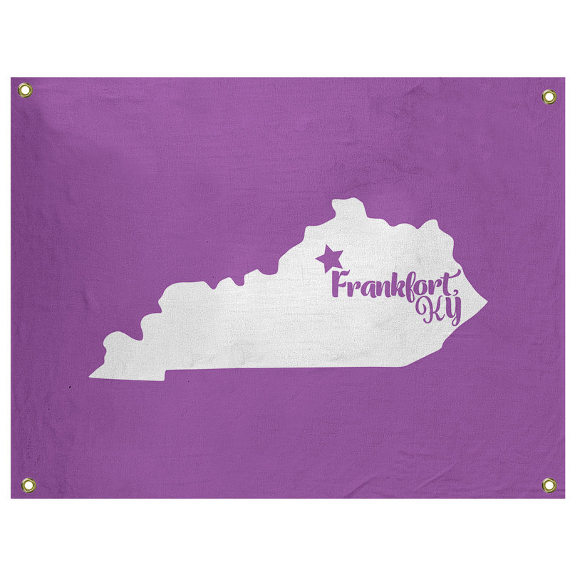 Tapisserie murale frankfort kentucky, H 26 po x l 36 po, Violet