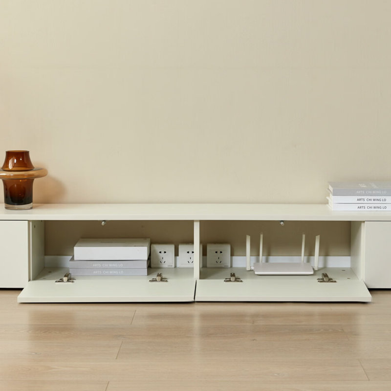 Meuble télé moderne et simple de style crème