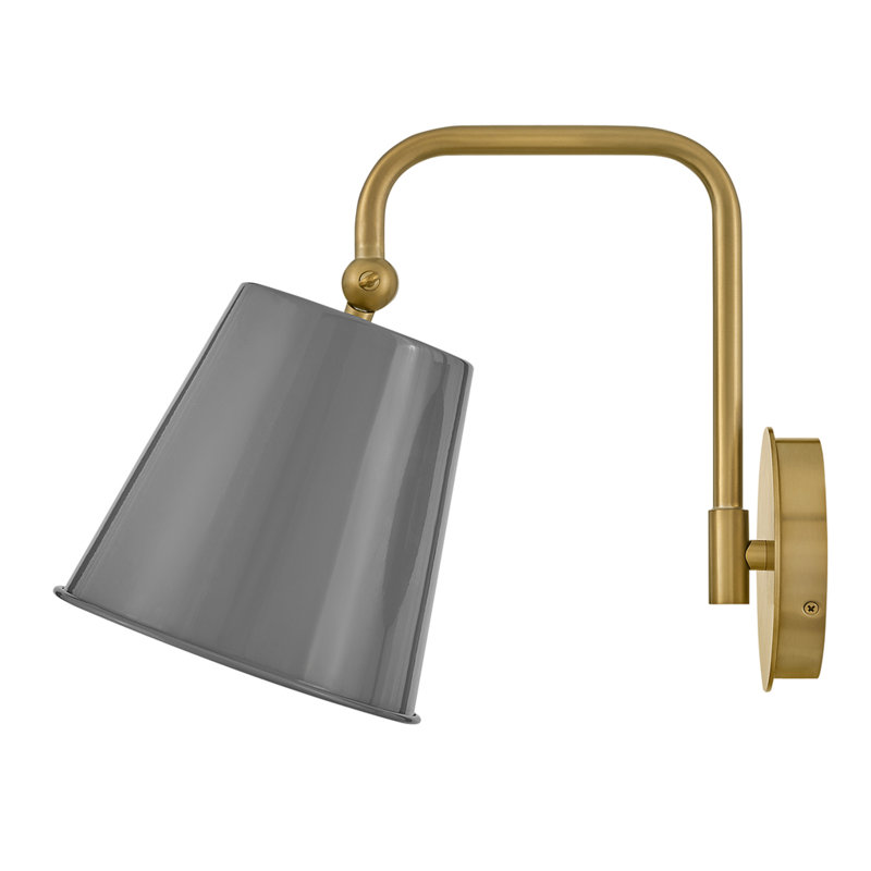Timeless Articulating Single Light Wall Sconce, French Gray, Gray