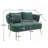Donneta Boucle Fabric Upholstered Loveseat-1950580491