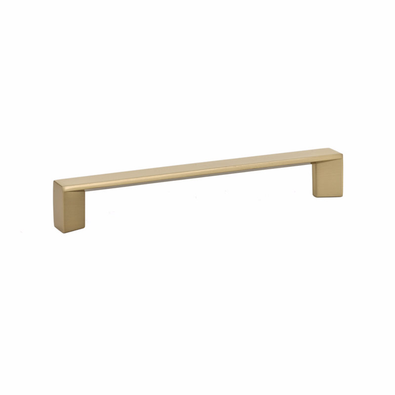 Emtek Trinity Cabinet Pull cc, Satin Brass, 6"