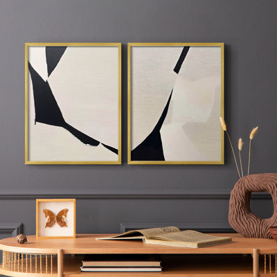 Série ABSTRACT DCxxix - reproduction encadrée de qualité supérieure - prête à être accrochée - aucun clou requis - aucun clou requis