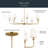 Kichler Pallas Brushed Natural Brass 8-Light Chandelier with Fabric Shades-597268139