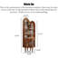 Armoire d'angle en bois massif de style rétro