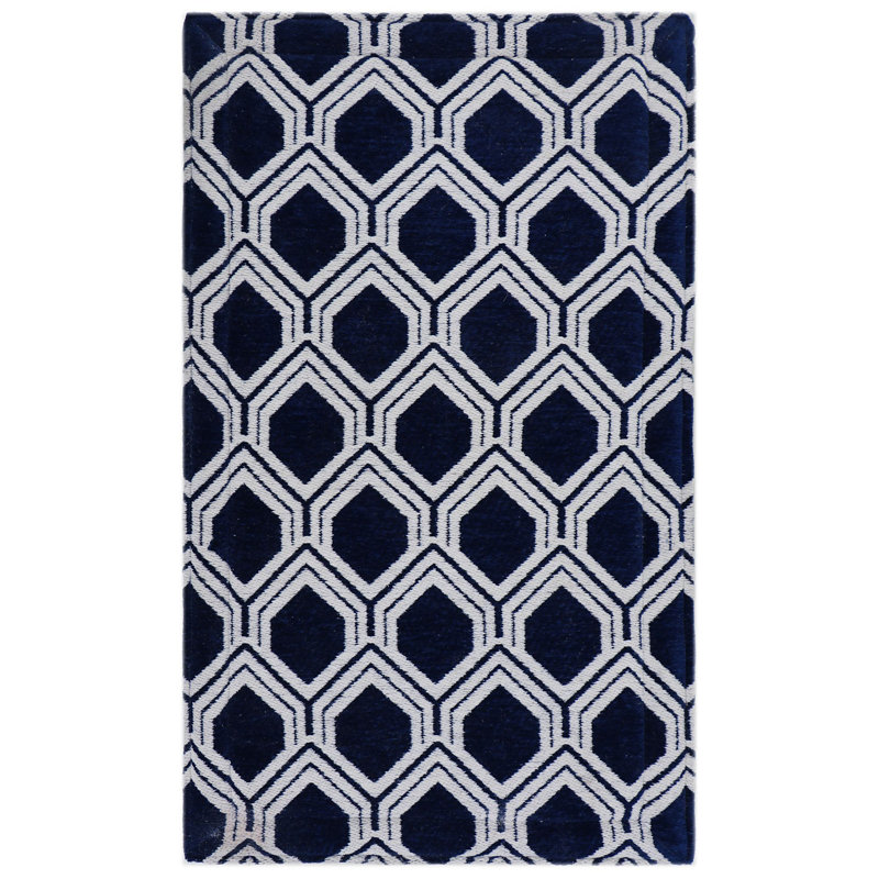 Black Polyester Anti-Fatigue Kitchen Mat with Cotton Canvas Backing