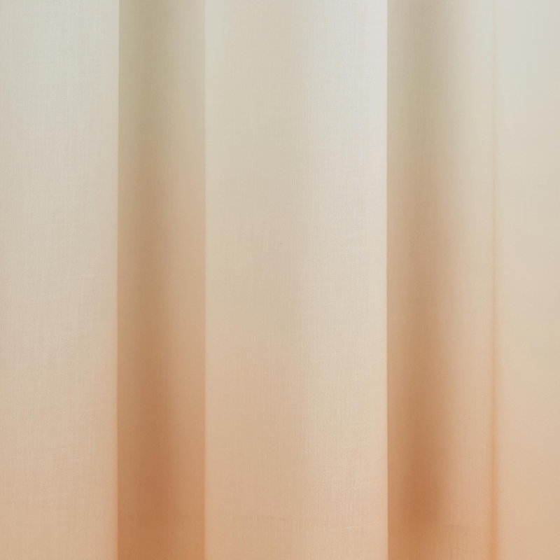 Sheer Curtain Single Panel, Yellow/Orange, 145 x 298cm