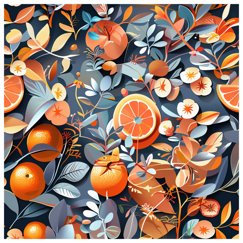 Édredon Oranges Bedding, Lit simple