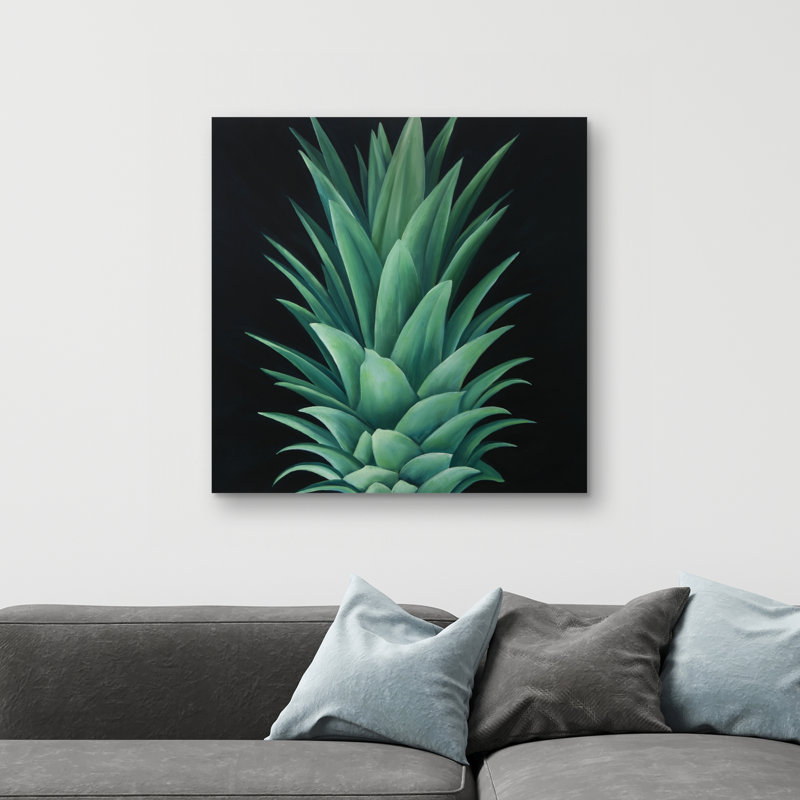 Pineapple leaves - 32"x32" art on canvas