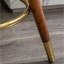 Tabouret pivotant à 360 ° à hauteur de comptoir - Mid-Century moderne, revêtement blanc Boucle, revêtement de couleur bois en blanc, bois, salle à manger Passion