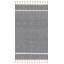 Tapis gris en laine noué à la main Isidore-966581247