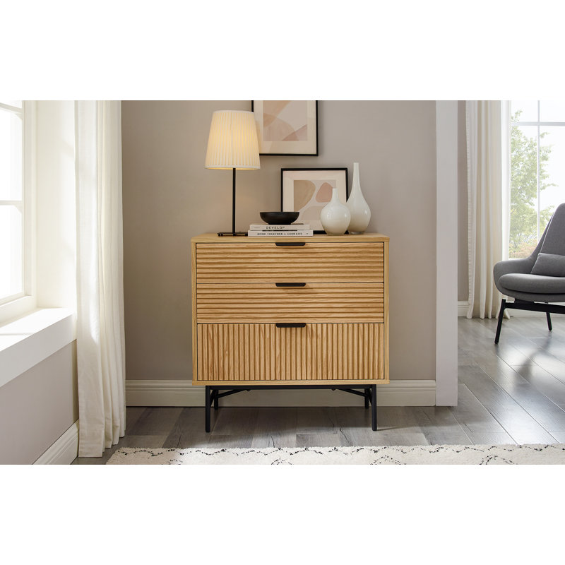 Javahn Steel 3 - Drawer Standard Accent Chest