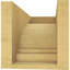 Bois de cèdre brut Pescadero, Corbeau Thane, brun clair apprêté-88290447