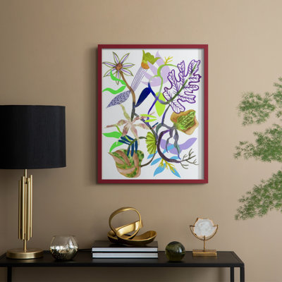 Flower Of Fate II Framed Print - Solid Wood
