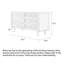 Commode d'appoint moderne en rotin simple de grande capacité