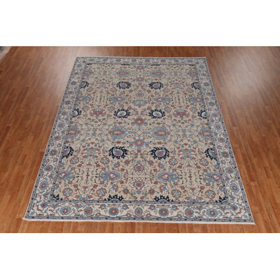 Hand-Knotted Sultanabad Ziegler Turkish Rug 9x12
