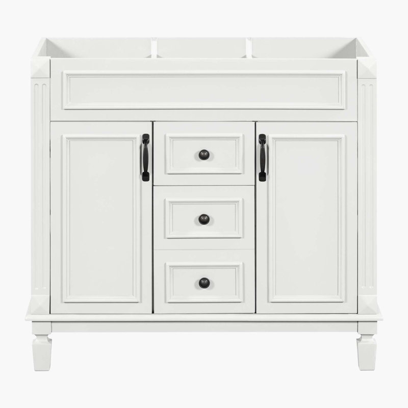 35.9'' Single Bathroom Vanity Base Only, White