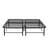 Black Metal Bed Frame For Queen Size, And , Provides Excellent Mattress Support, Storage Space With Size Foundation, Build Quality, Bedroom Storage, No Box Spring Needed