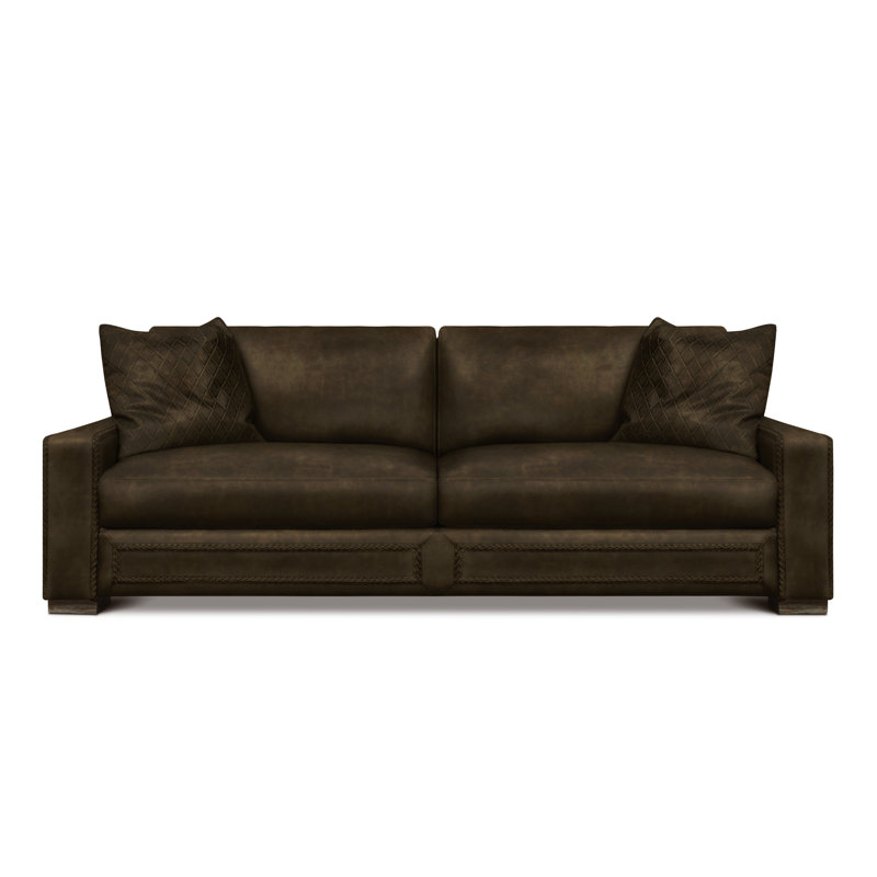 Downtown Cowboy Leather Sofa, Walnut (Coyote), Nutmeg