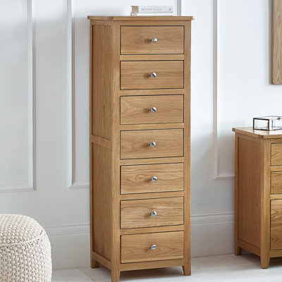 Henryson Solid Wood 48cm W 7 - Drawer Chest of Drawers