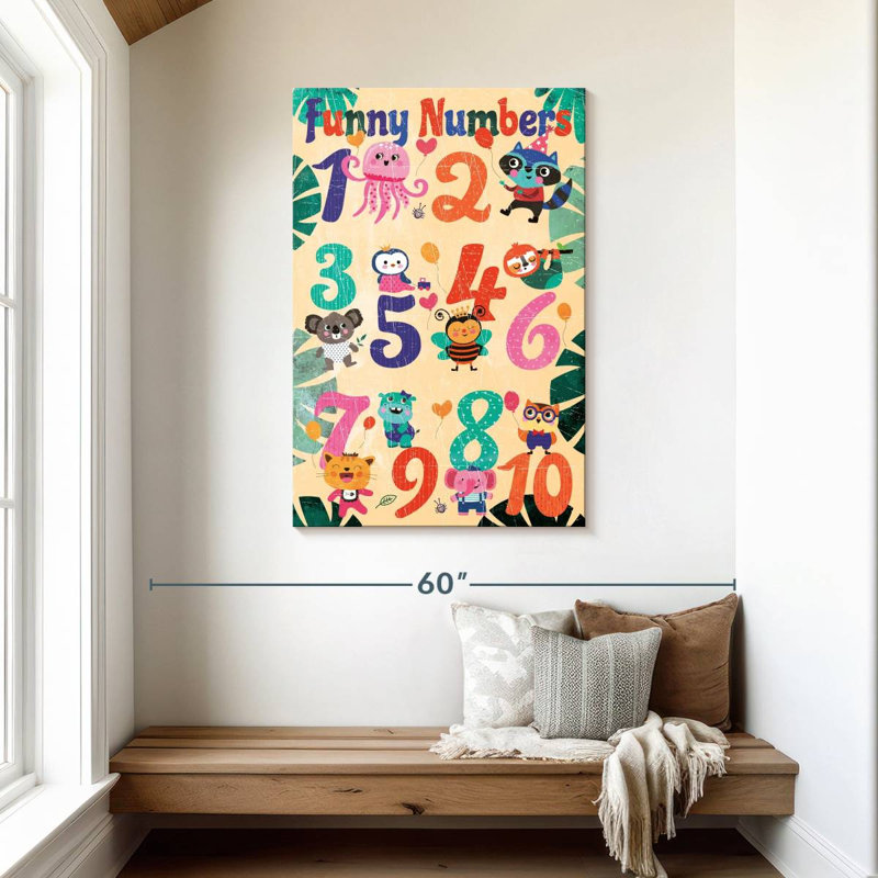 Tableau des nombres Ashelle, H 45 po x l 30 po
