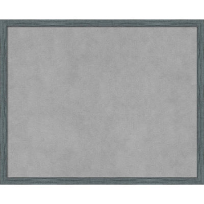 Tableau magnétique encadré étroit bleu-gris rustique