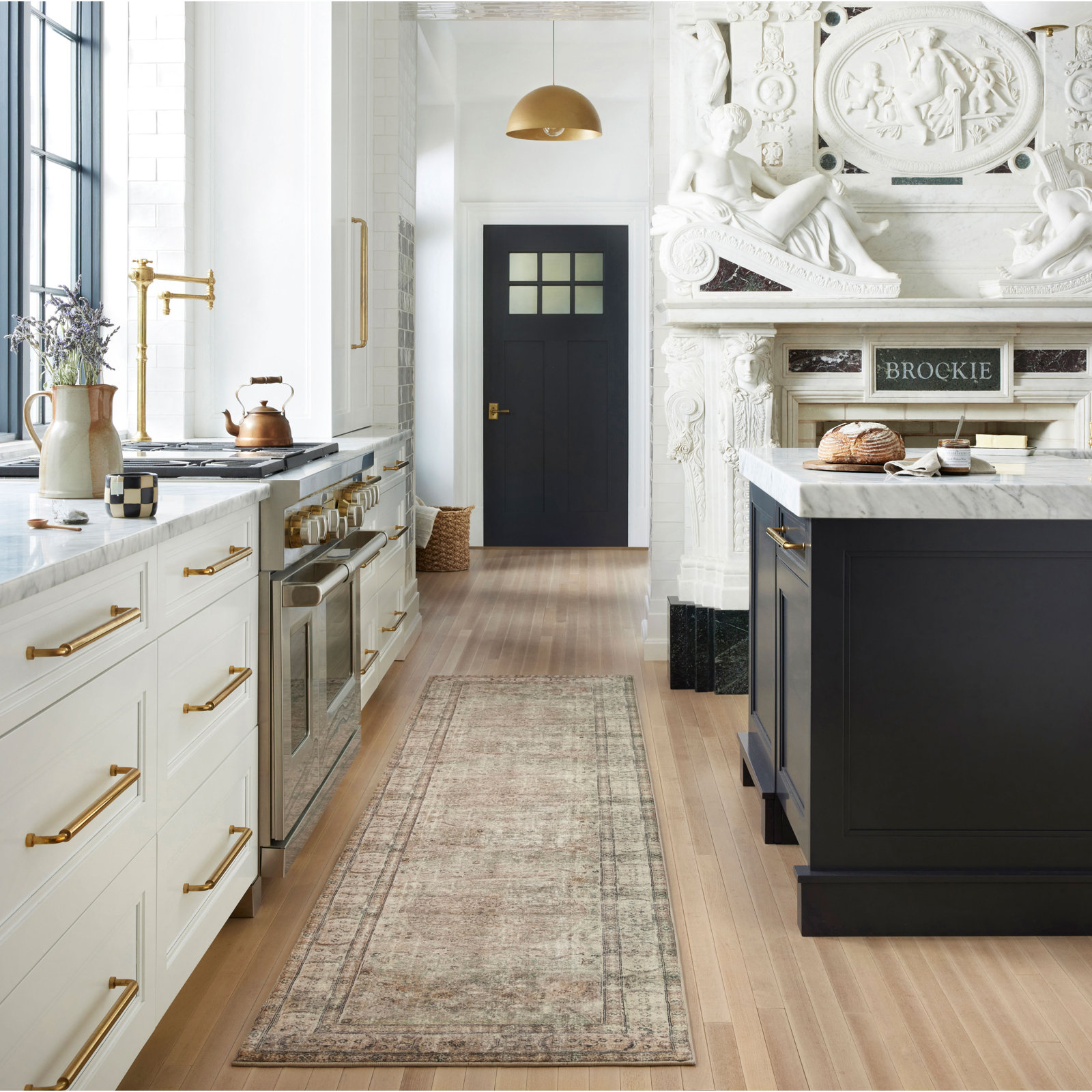 Loloi Margot Antique/Sage Area Rug feat. CloudPile, Runner 2' x 5'