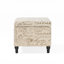 Banc de rangement rembourré en mélange de polyester Alcina