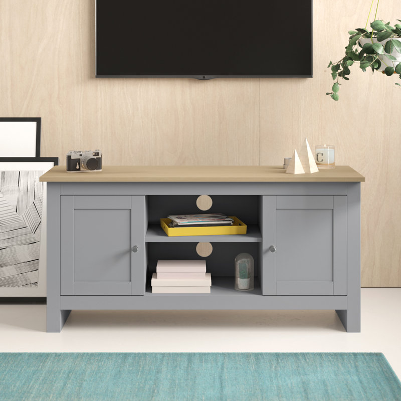 Adalyn Unfinished TV Stand for TVs up to 50", Grey