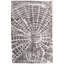 Silk Abstract Area Rug in Gray