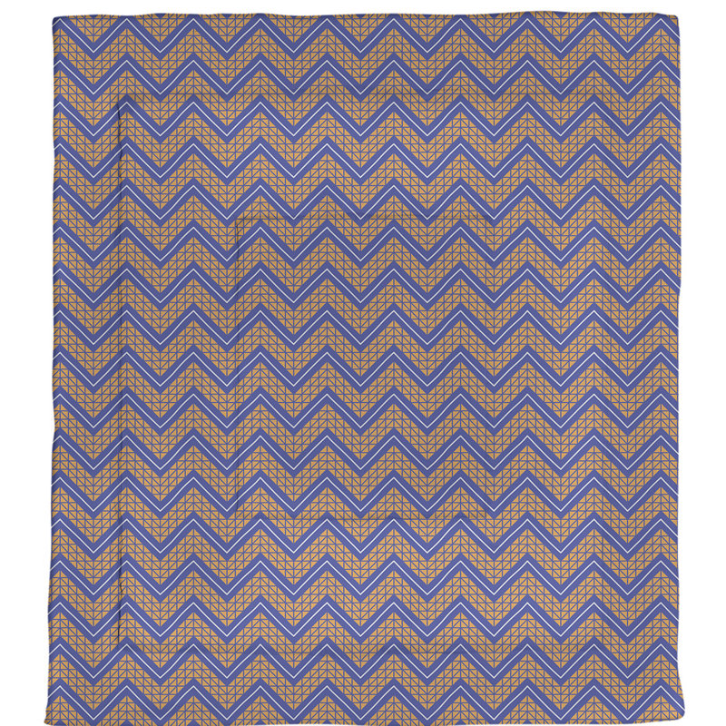 Édredon simple en microfibre Rhonda Cheval, Édredon grand, Bleu/orange