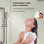 Système de douche à pression équilibrée, robinet de douche à pluie de 10 pouces avec douche à main à 3 fonctions-117466223
