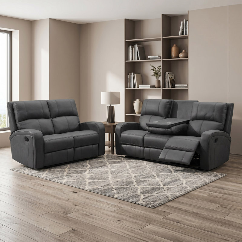 Champlin 2 - Piece Living Room Set, Grey