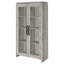 Armoire haute Myerson Grey Driftwood à 2 portes en bois d'ingénierie