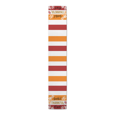 Dalyce Striped 100% Cotton Halloween Table Runner