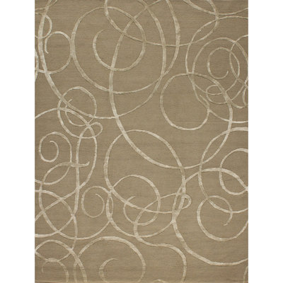 Paisley Area Rug in Burlap