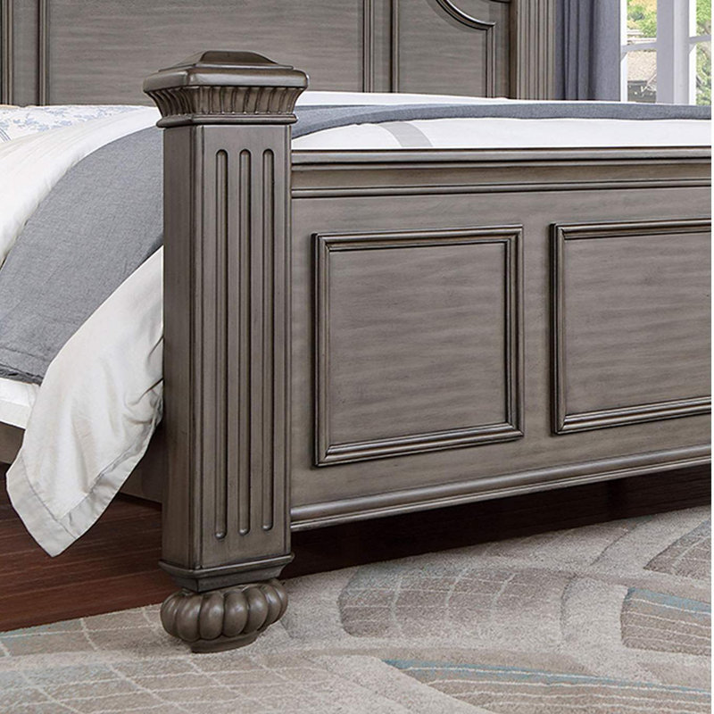 Anudeep Standard Bed, Queen, Gray