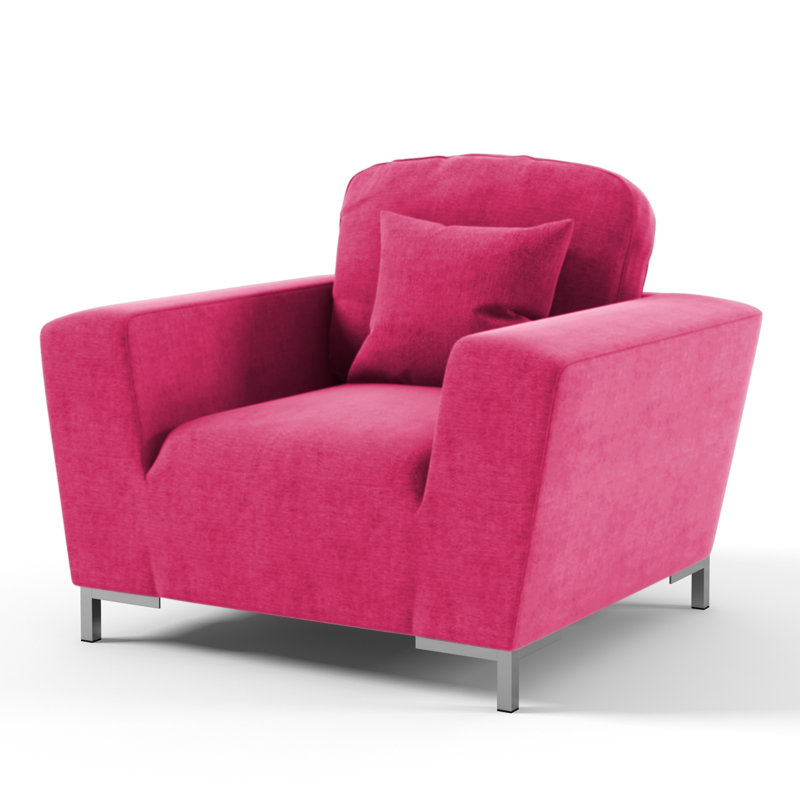 Nostrand Upholstered Armchair, Ibiza Pink