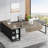 Elishia L-Shaped Executive Desk with Storage Cabinet-589187014