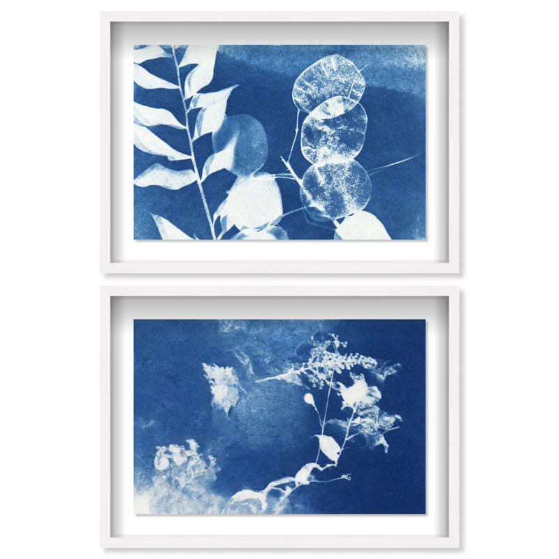 Faded Poetry Set Set by Oliver Gal, 37.5"H x 25.5"W, White Shadowbox
