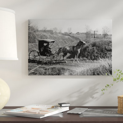 Reproduction de photo sur toile tendue, "1890s-années 1900 rural country doctor training cheval & transports sur rails ferrés"