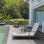 Chaise longue inclinable 62,2 po avec coussins